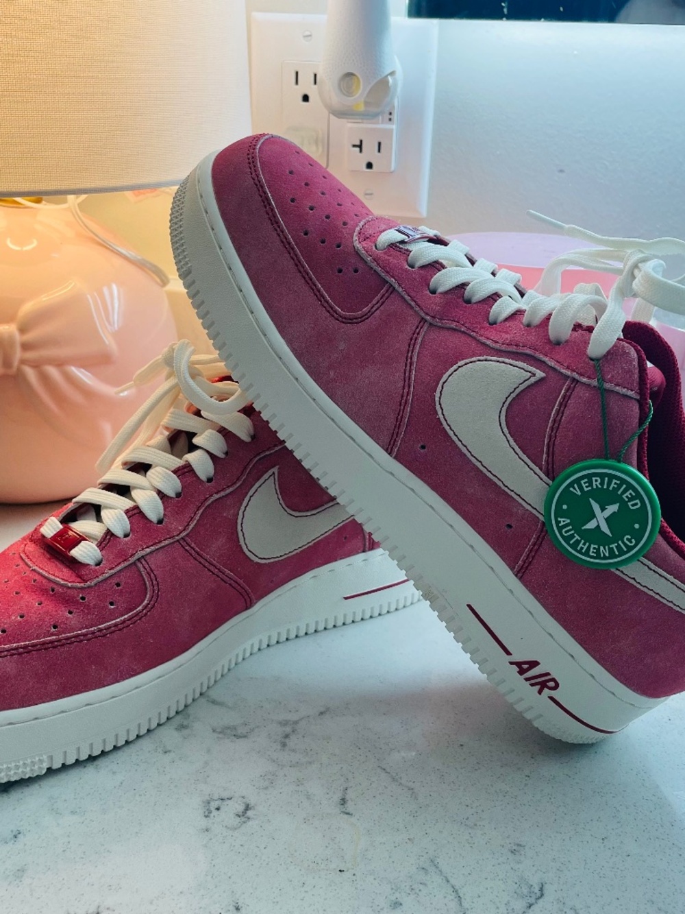 Nike Air Force 1 Dusty Red Suede